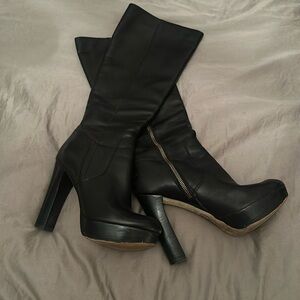 Michael Kors. Black Boots. Worn. Size 6.5